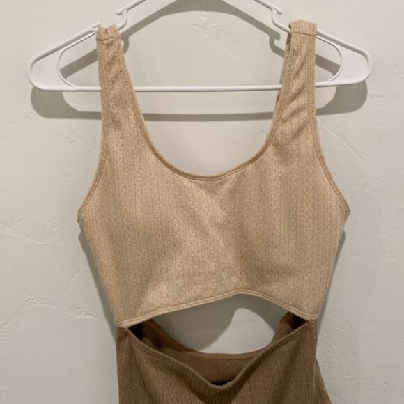 Neutral Knit One Piece Swimsuit - Picture 2 of 6